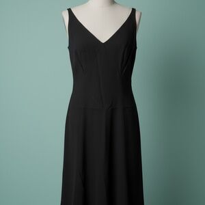 Another Ann Barry Jr. V-Neck Fit & Flare Little Black Dress
